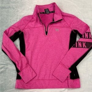 Victoria's Secret Pink Half-Zip Sweatshirt & sweatshirt